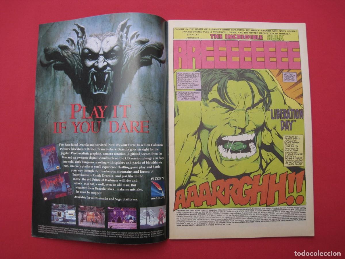 C&oacute;mics: THE INCREDIBLE HULK - VOL. 1 - N&ordm; 411 - MARVEL COMICS - EN INGLES. - Foto 6
