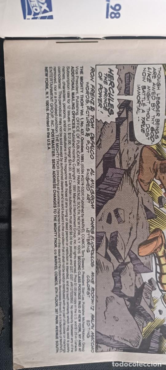 C&oacute;mics: Comic THOR VS QUASAR MARVEL - Foto 2