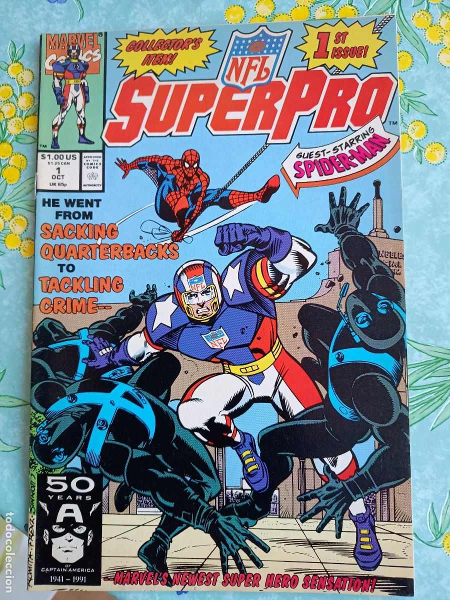 C&oacute;mics: NFL SUPERPRO N&ordm; 1 MARVEL ORIGINAL USA - Foto 1