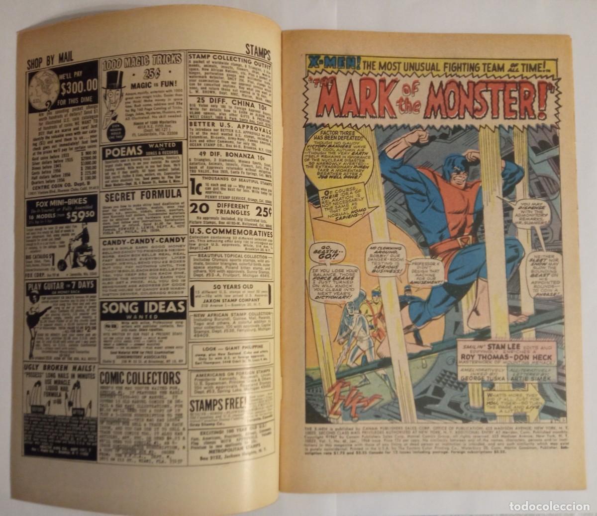 C&oacute;mics: Marvel X-Men #40 1968 Fine - USA - Foto 5