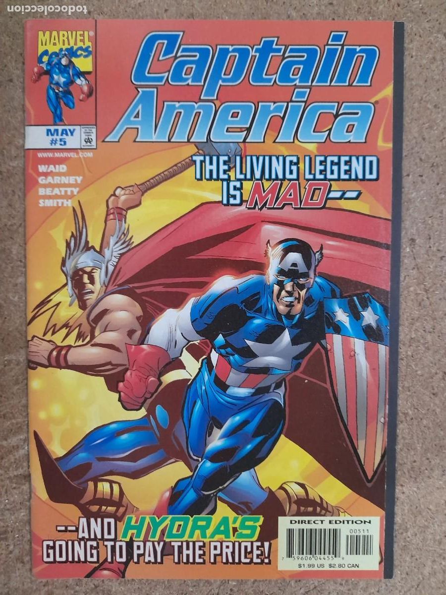 C&oacute;mics: Captain America. 3rd Series. #5 . Marvel - Foto 1