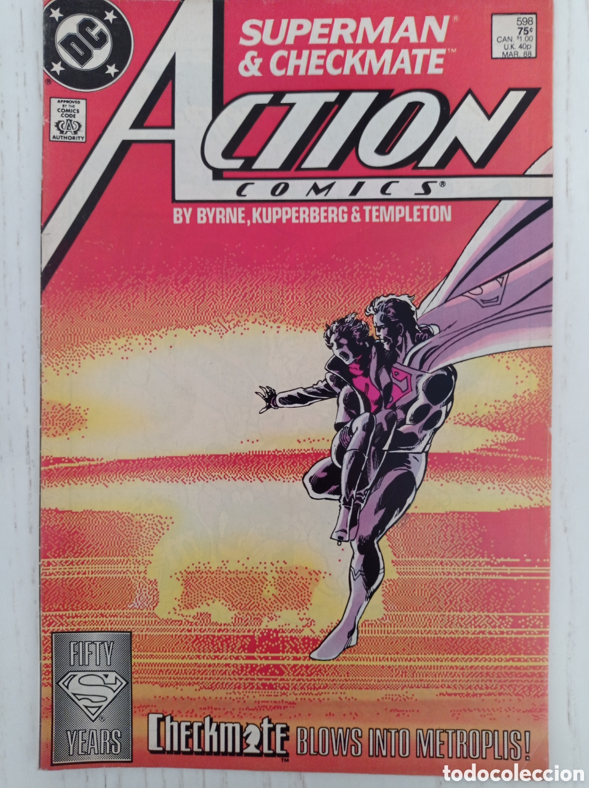 C&oacute;mics: ACTION COMICS 598 SUPERMAN & CHECKMATE DC 1988 JOHN BYRNE - Foto 1