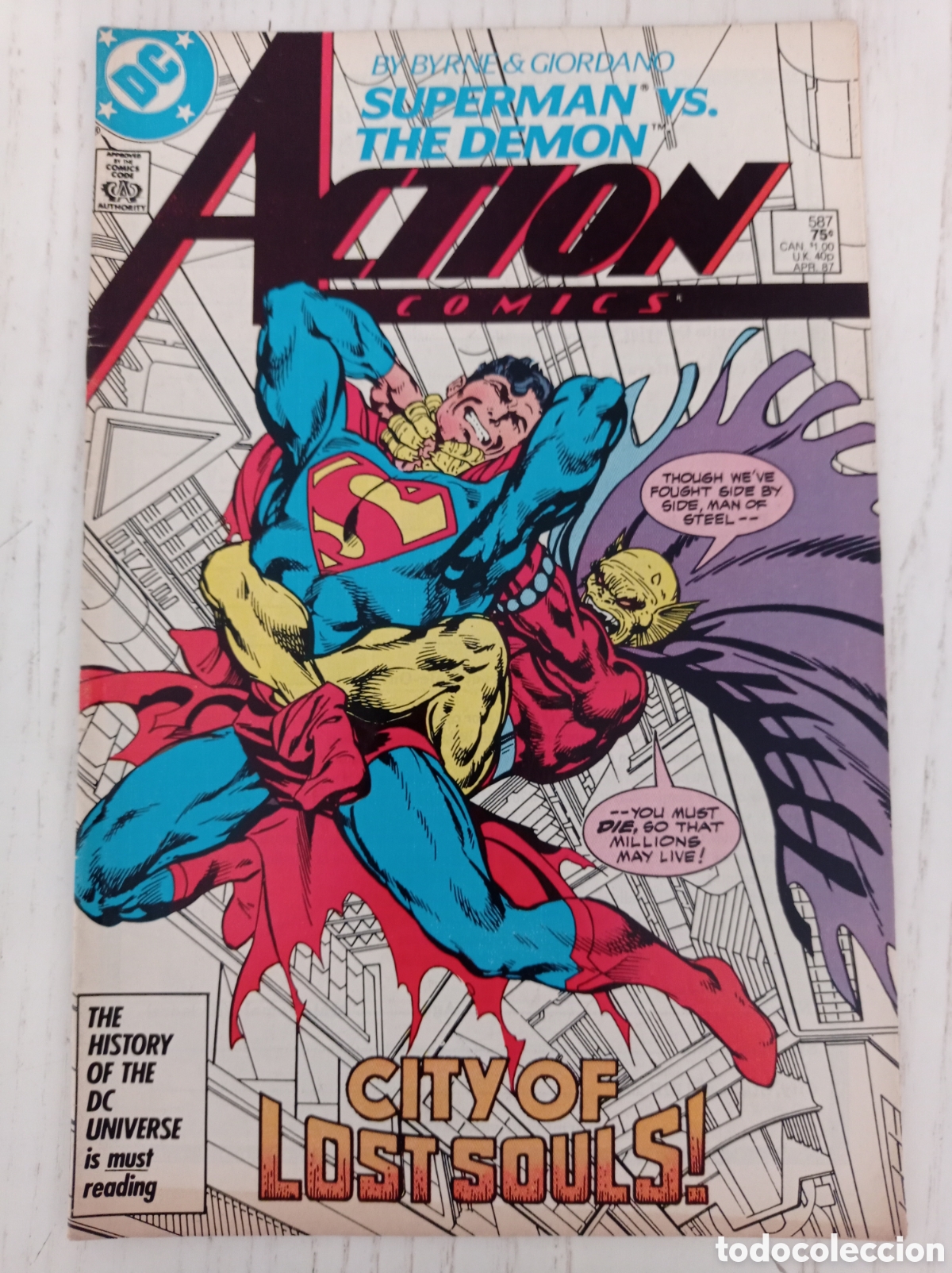C&oacute;mics: ACTION COMICS 587 SUPERMAN VS. THE DEMON DC 1987 JOHN BYRNE - Foto 1
