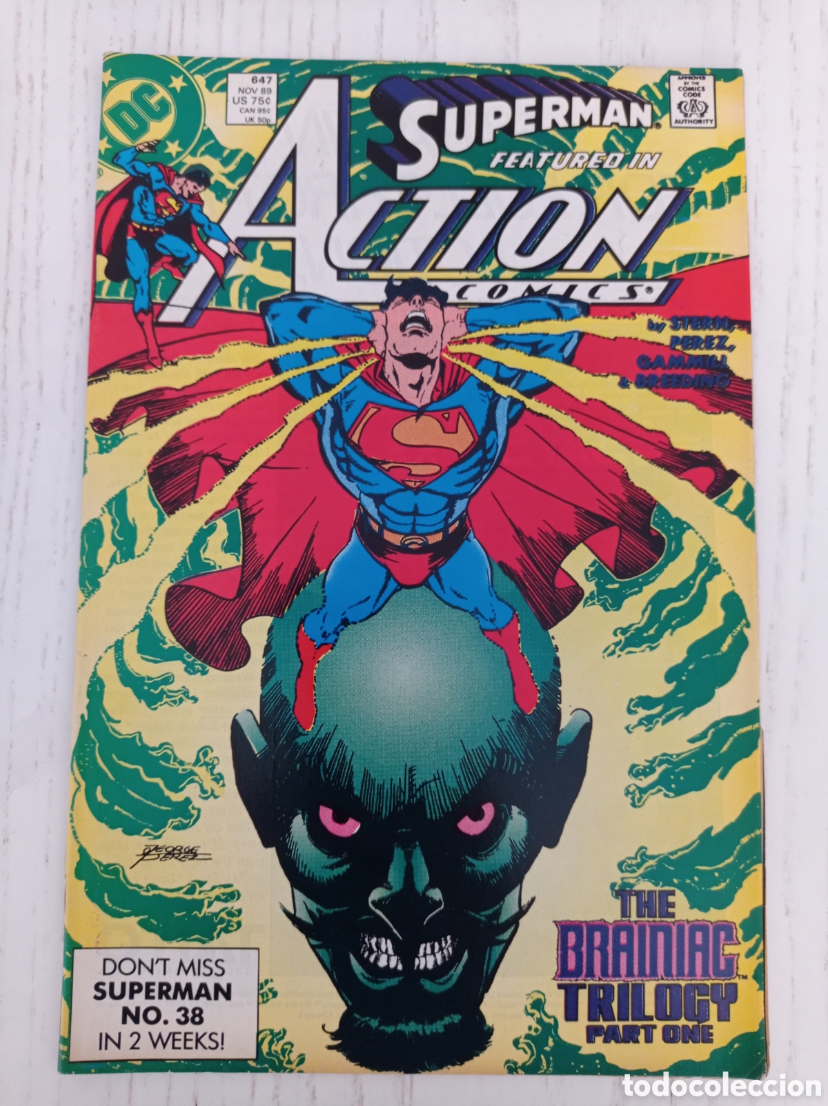 C&oacute;mics: ACTION COMICS 647 SUPERMAN DC 1989 GEORGE PEREZ - Foto 1