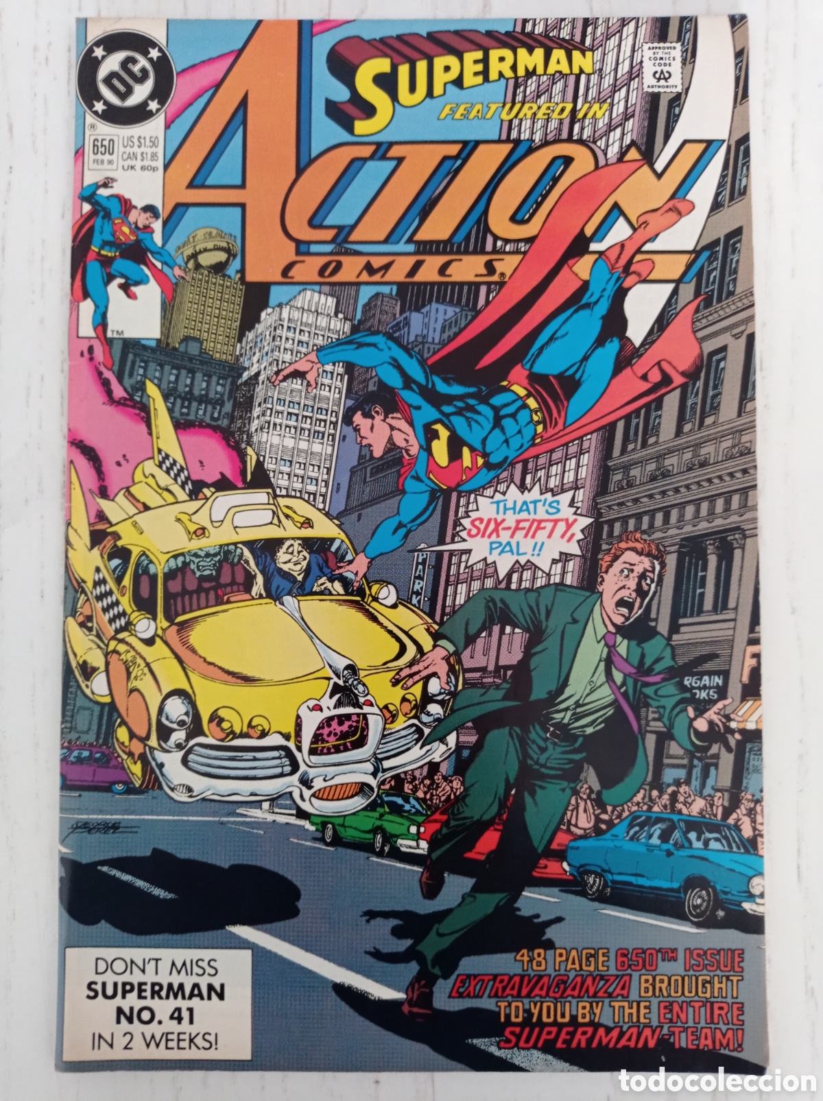 C&oacute;mics: ACTION COMICS 650 SUPERMAN DC 1990 GIANT SIZE ANNIVERSARY - Foto 1