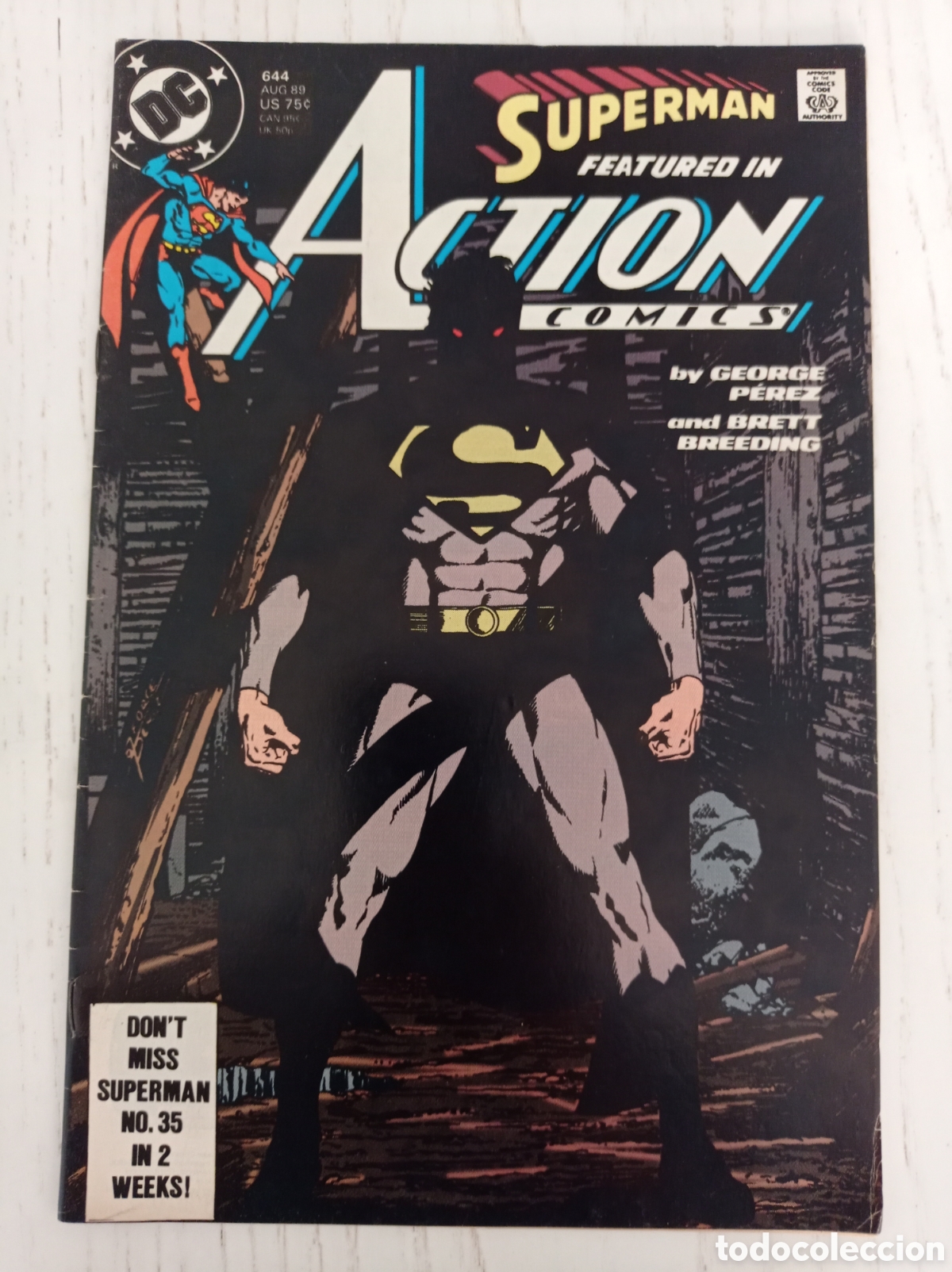C&oacute;mics: ACTION COMICS 644 SUPERMAN DC 1989 GEORGE PEREZ - Foto 1