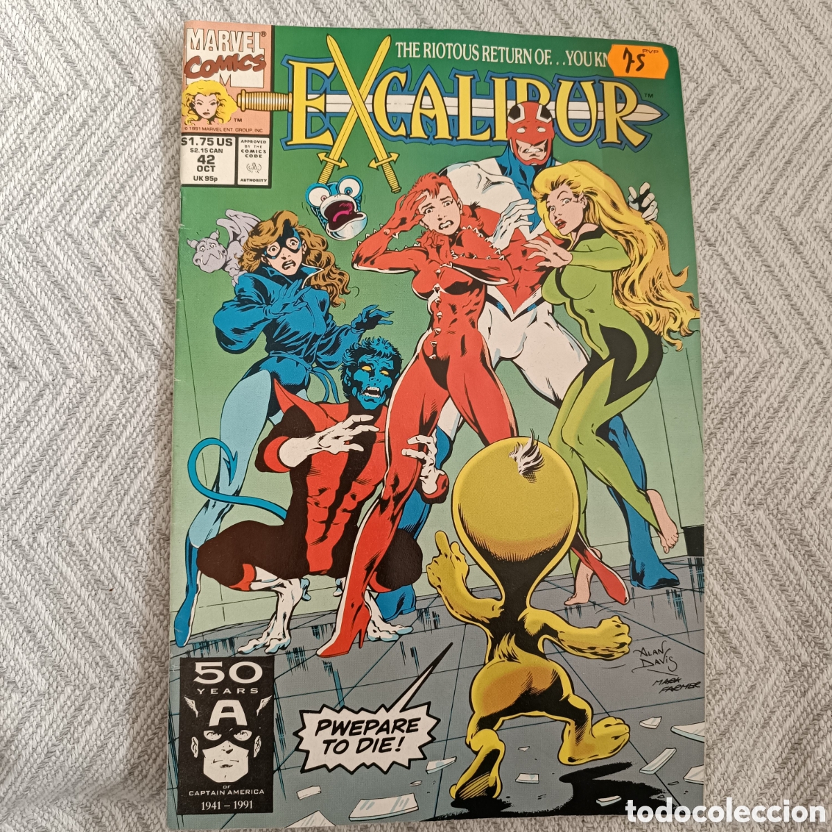 C&oacute;mics: Excalibur N&uacute;mero 42, Marvel 1991. - Foto 1