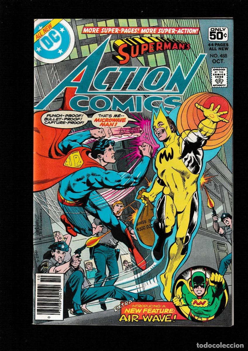 C&oacute;mics: ACTION COMICS 488 SUPERMAN - DC 1978 VFN / AIR WAVE - Foto 1