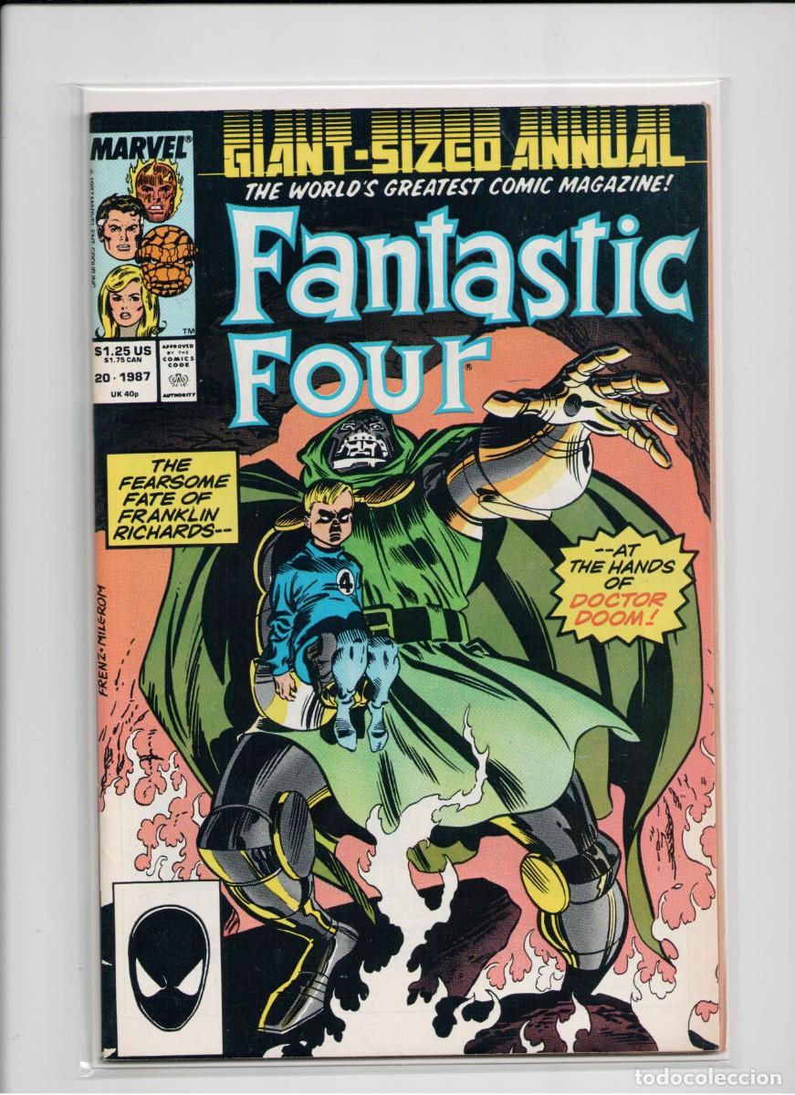 C&oacute;mics: FANTASTIC FOUR #20 ANNUAL GIANT-SIZED MARVEL COMICS 1987 - Foto 1