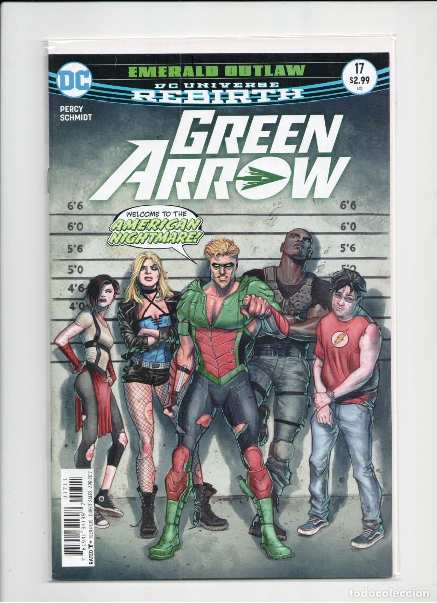 C&oacute;mics: DC UNIVERSE REBIRTH GREEN ARROW #17 DC COMICS 2017 - Foto 1