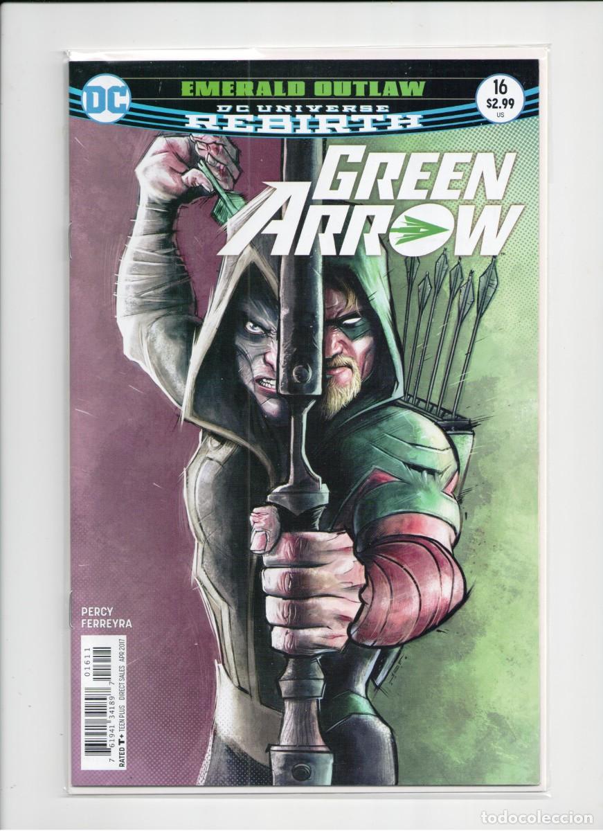 C&oacute;mics: DC UNIVERSE REBIRTH GREEN ARROW #16 DC COMICS 2017 - Foto 1