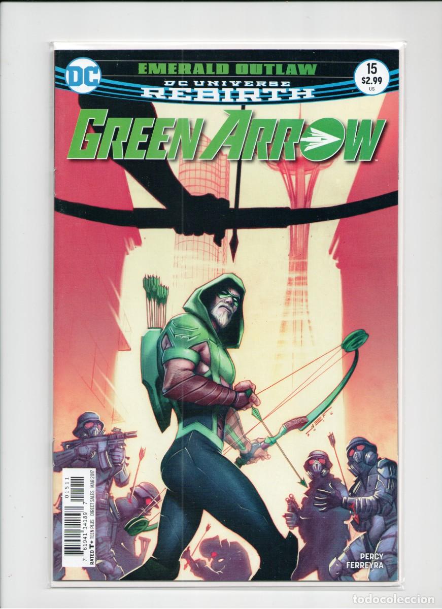 C&oacute;mics: DC UNIVERSE REBIRTH GREEN ARROW #15 DC COMICS 2017 - Foto 1