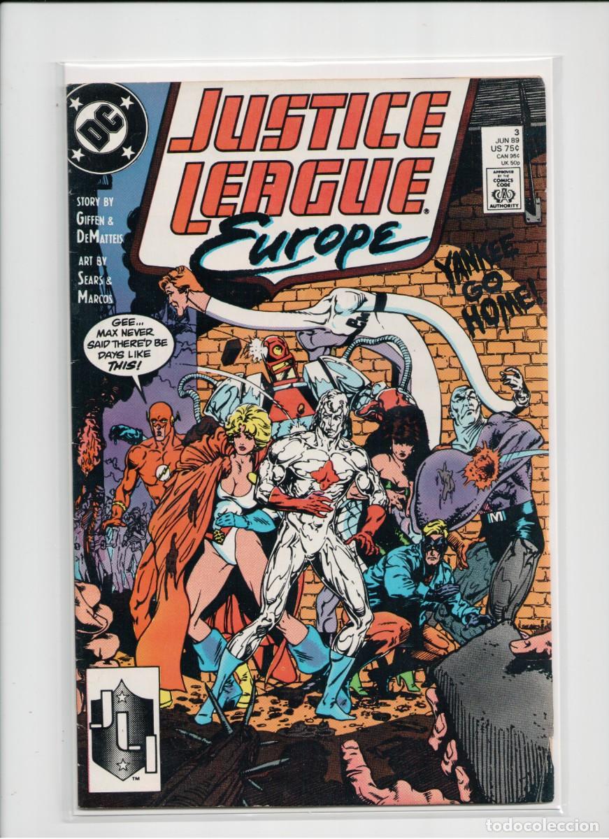 C&oacute;mics: JUSTICE LEAGUE EUROPE #3 DC COMICS 1989 - Foto 1