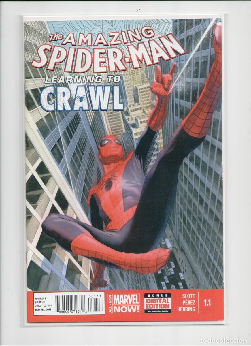 C&oacute;mics: THE AMAZING SPIDER-MAN LEARNING TO CRAWL #1.1 MARVEL COMICS 2014 - Foto 1