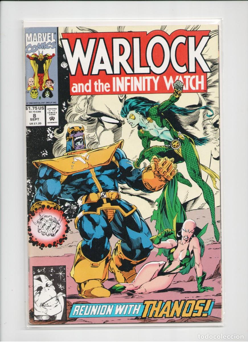 C&oacute;mics: WARLOCK AND THE INFINITY WATCH #8 MARVEL COMICS 1992 THANOS - Foto 1