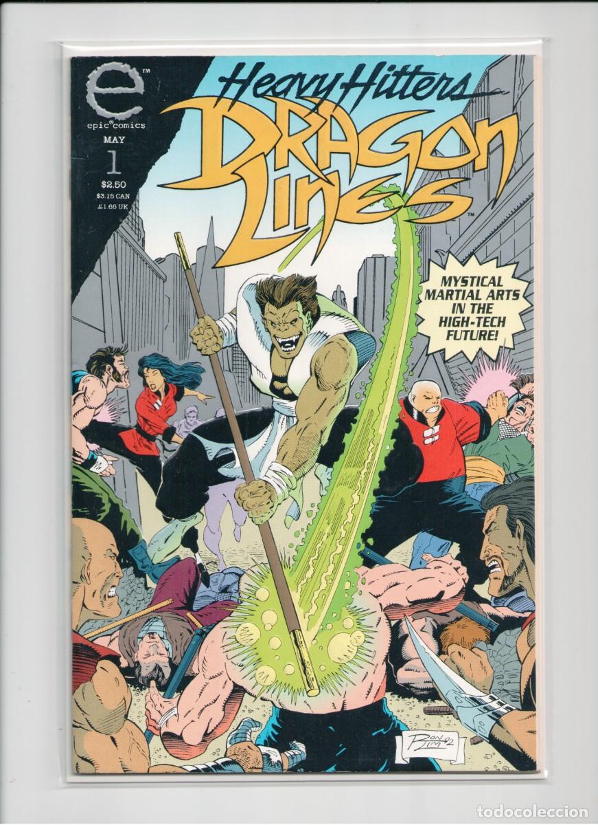 C&oacute;mics: HEAVY HITTERS DRAGON LINES #1 EPIC COMICS MARVEL 1993 - Foto 1