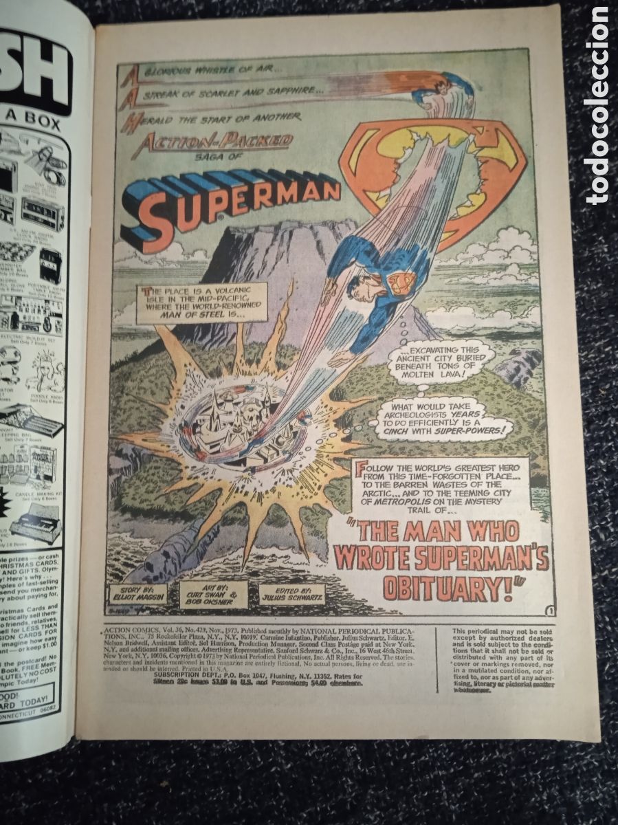 C&oacute;mics: ACTION COMICS N&ordm; 429 SUPERMAN - COMICS USA - DC 1973 - Foto 2