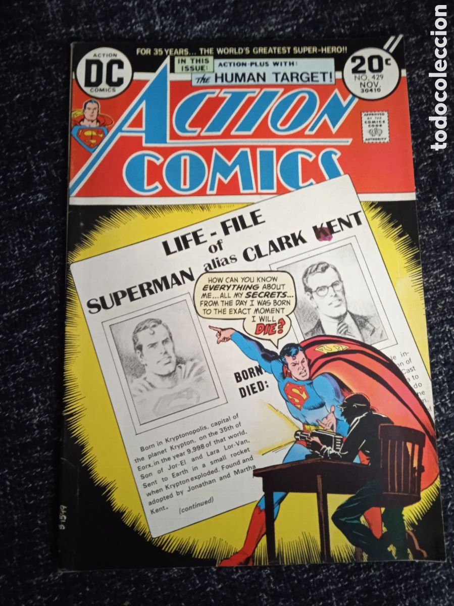 C&oacute;mics: ACTION COMICS N&ordm; 429 SUPERMAN - COMICS USA - DC 1973 - Foto 1