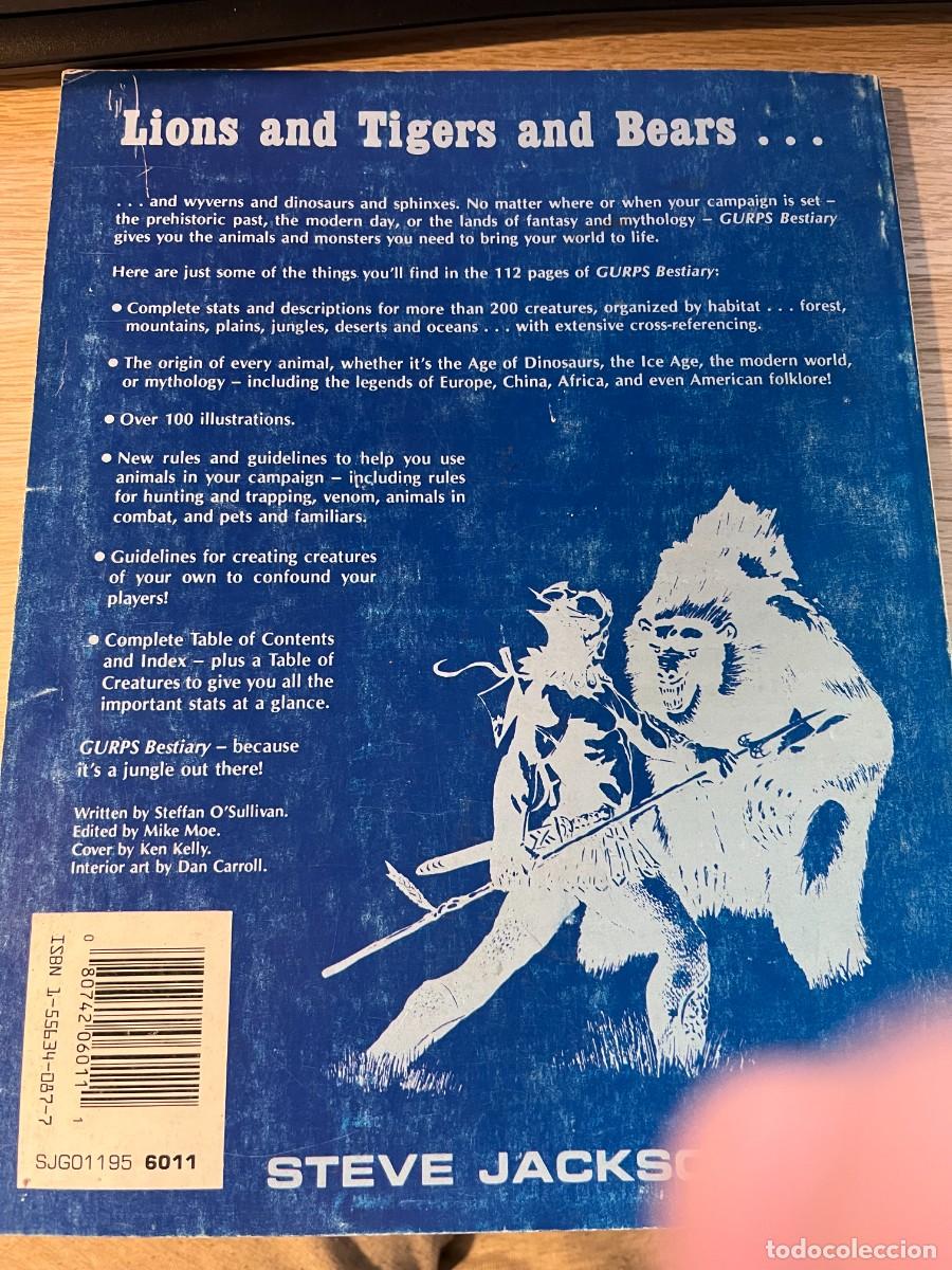 C&oacute;mics: Gurps Bestiary de Steffan O&acute;Sullivan. Edicion en ingl&eacute;s. 1988 - Foto 2