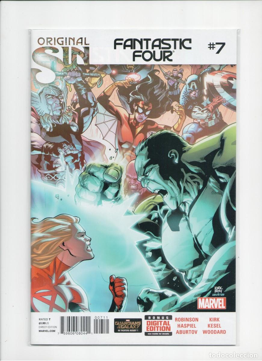 C&oacute;mics: ORIGINAL SIN FANTASTIC FOUR #7 MARVEL COMICS 2014 - Foto 1