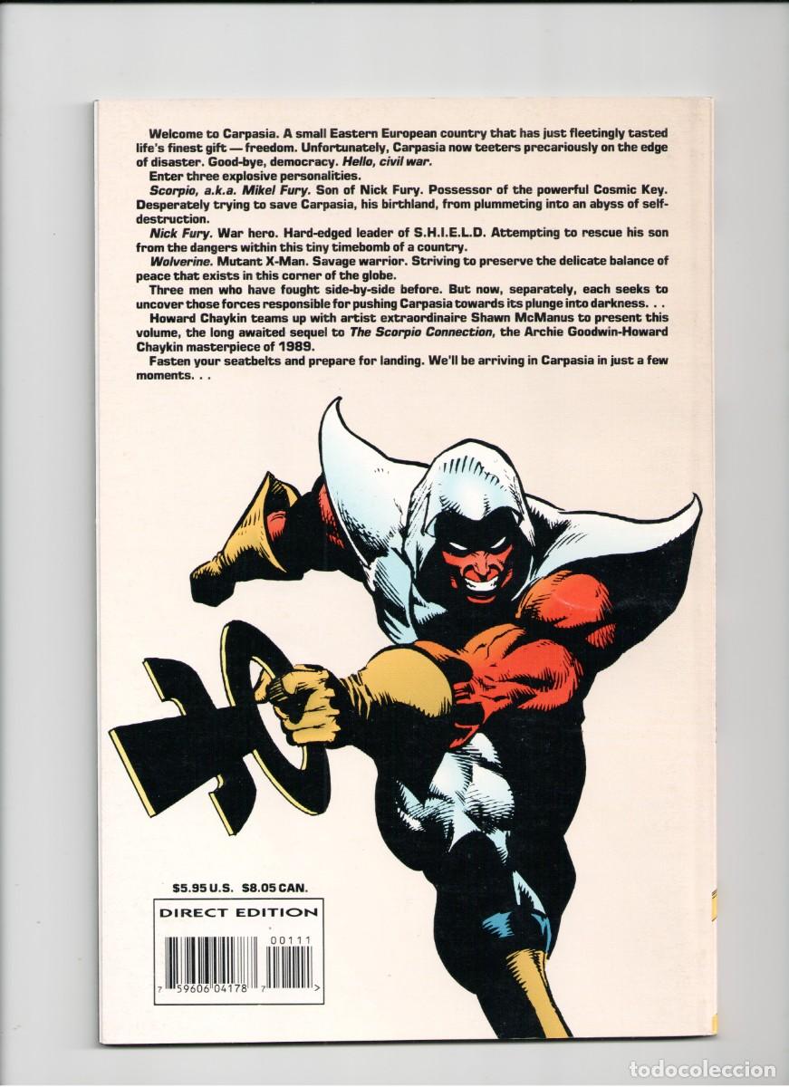 C&oacute;mics: WOLVERINE & NICK FURIA SCORPIO RISING MARVEL COMICS 1994 - Foto 2