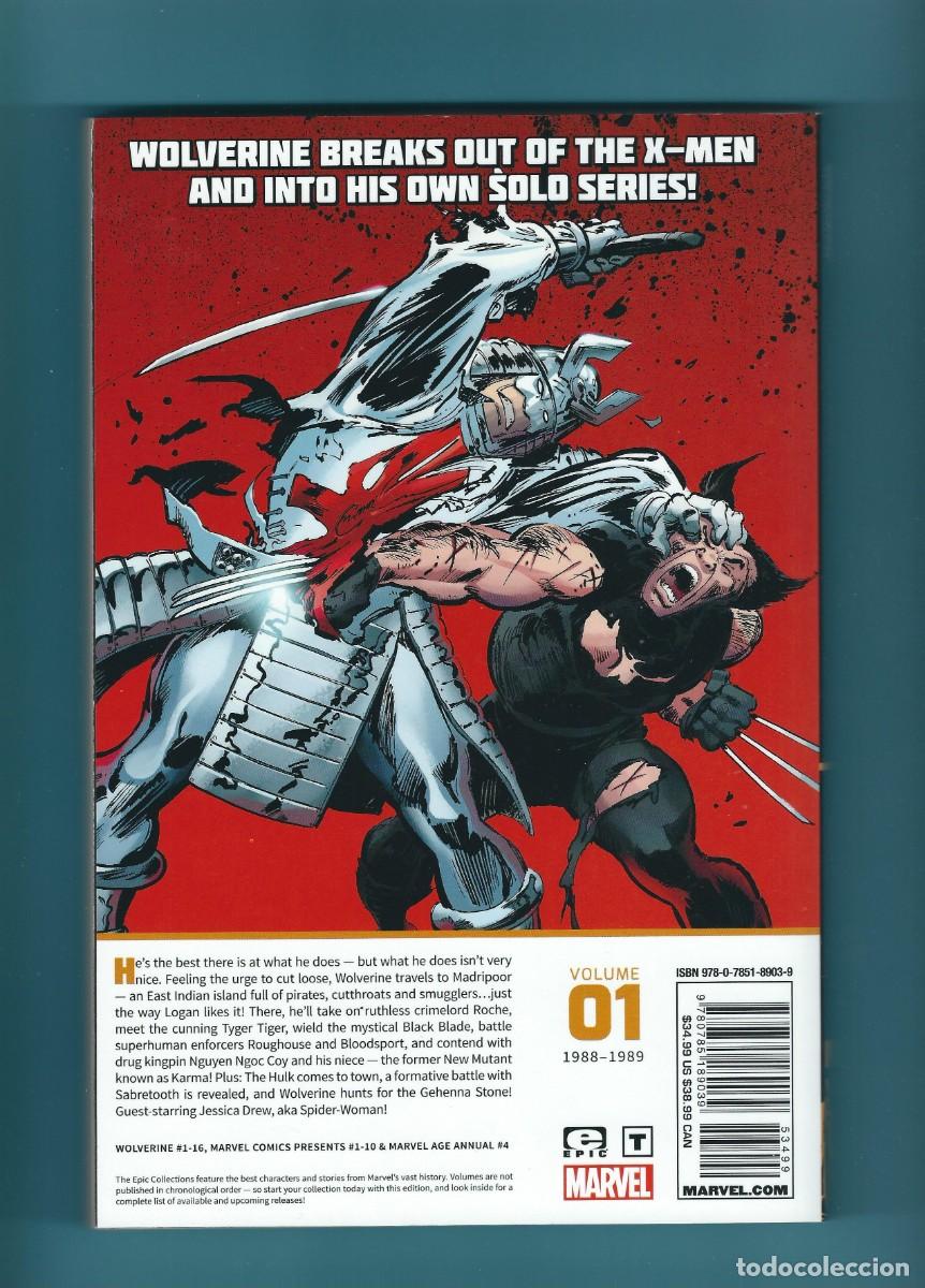 C&oacute;mics: MARVEL EPIC COLLECTION - WOLVERINE - MADRIPOOR NIGHTS - Foto 2