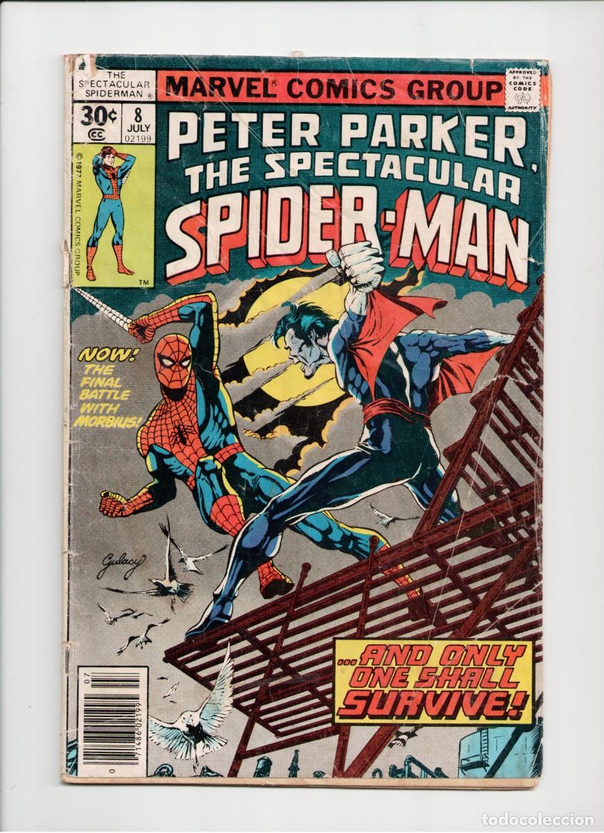 C&oacute;mics: THE SPECTACULAR SPIDERMAN #8 MARVEL COMICS 1977 - Foto 1