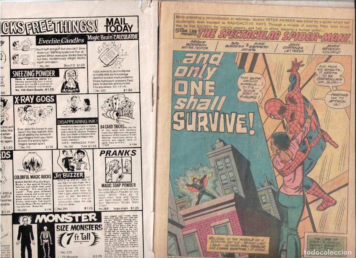 C&oacute;mics: THE SPECTACULAR SPIDERMAN #8 MARVEL COMICS 1977 - Foto 3