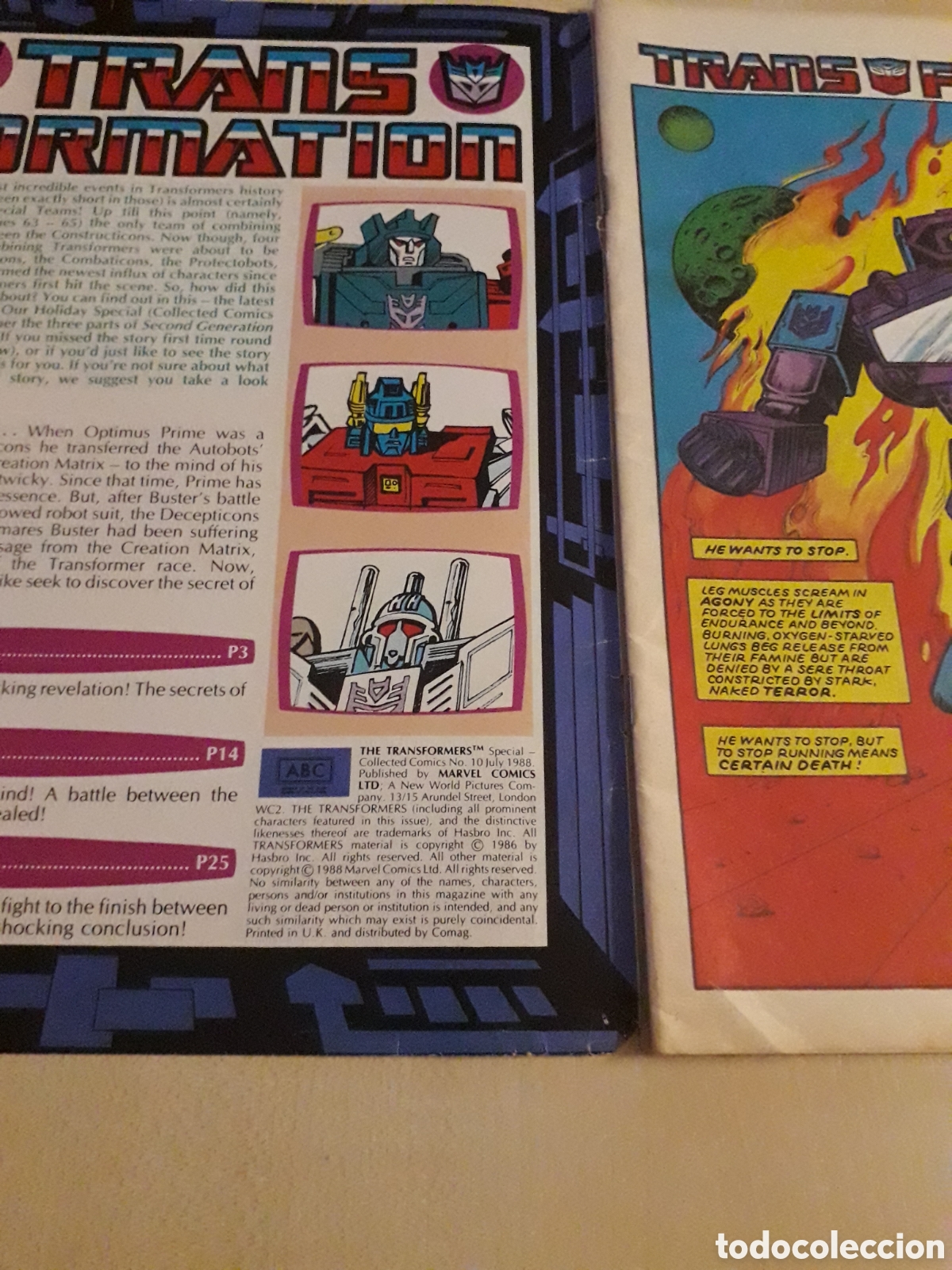 C&oacute;mics: TRANSFORMERS N&Uacute;MERO 10. SECOND GENERATION. MARVEL UK - Foto 2