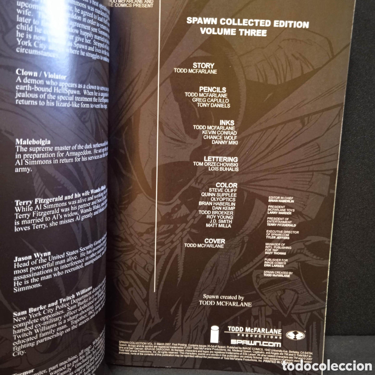 C&oacute;mics: SPAWN COLLECTION VOL. 3 - TODD MCFARLANE ET AL - ORIGINAL USA 2007 - Foto 3