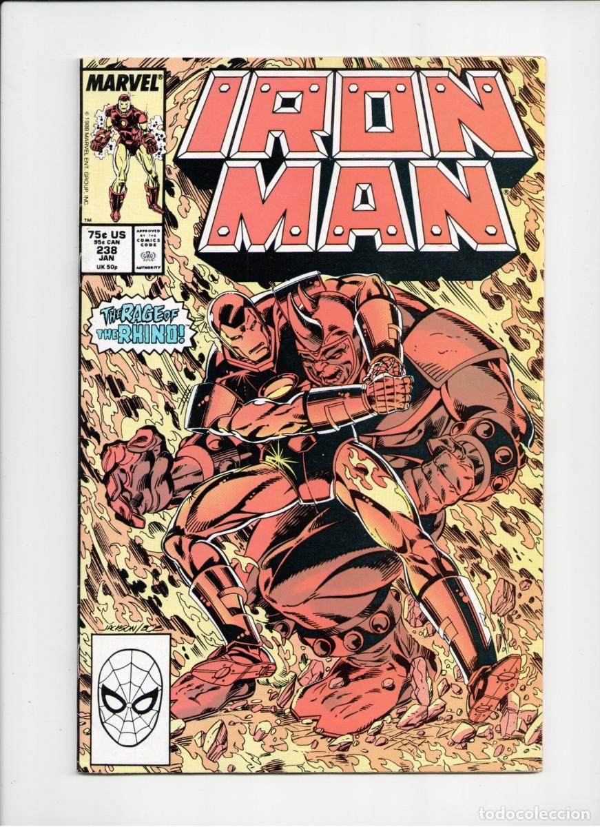 C&oacute;mics: IRON MAN #238 MARVEL COMICS 1989 +Bagget & Border - Foto 1