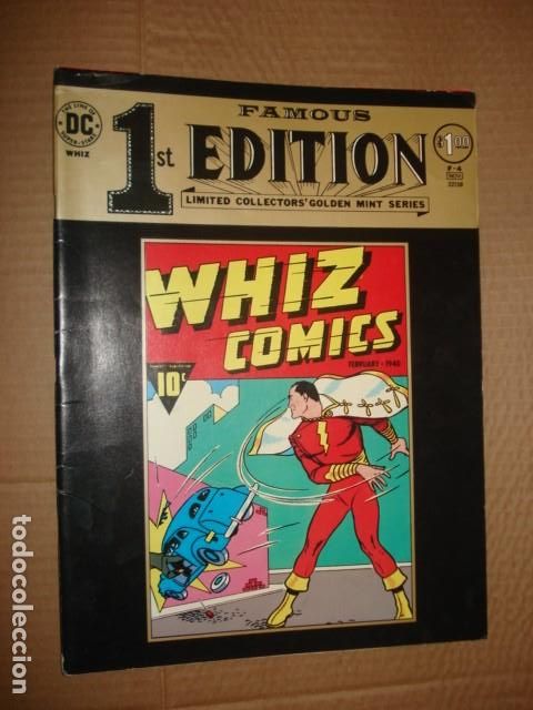 C&oacute;mics: Famous 1st edition vol 1 n&ordm; F-4: Whiz comics 2, 1974, National Periodical Publications. CajaXX