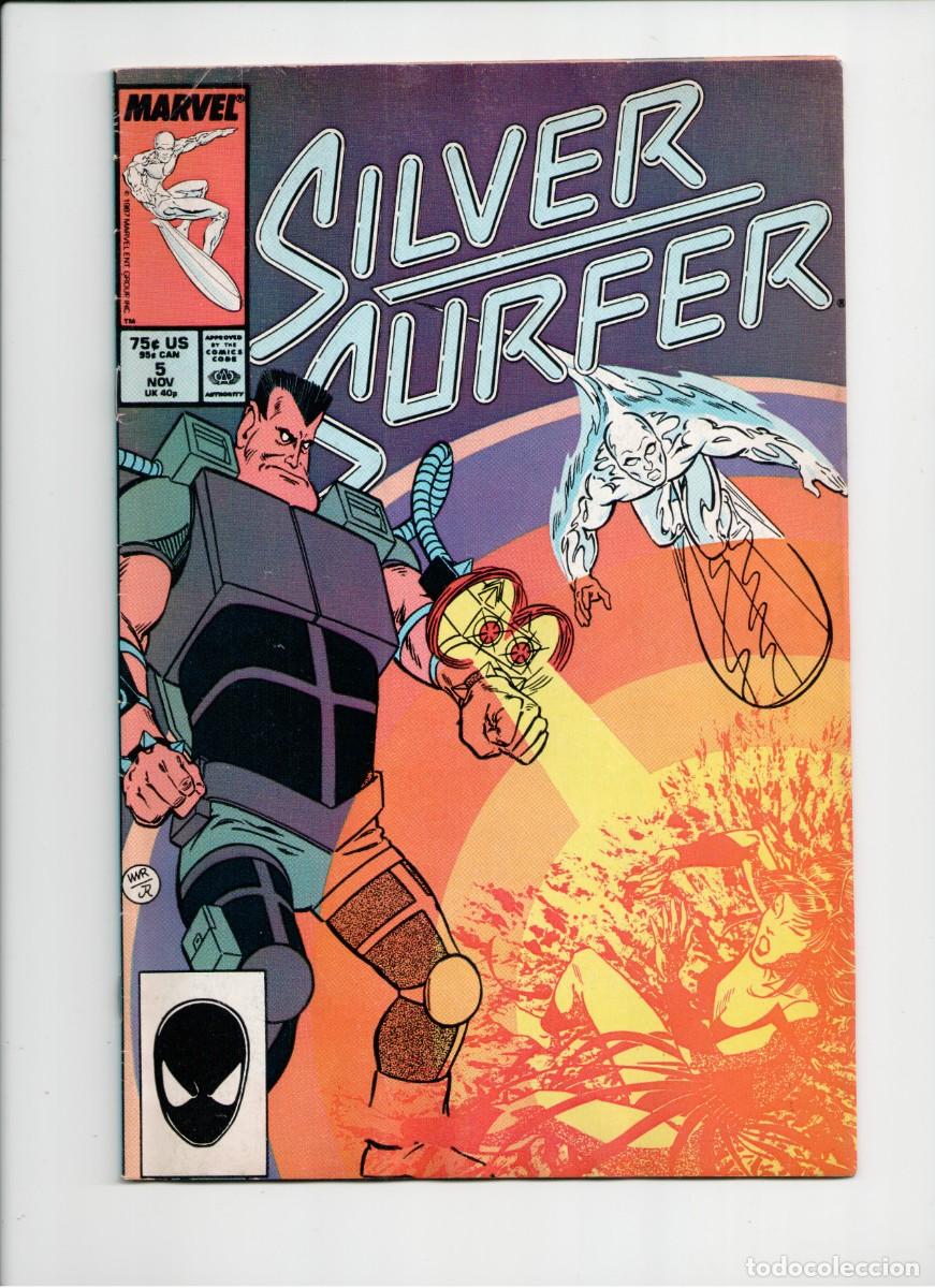 C&oacute;mics: SILVER SURFER #5 MARVEL COMICS 1987 +Bagget & Border - Foto 1