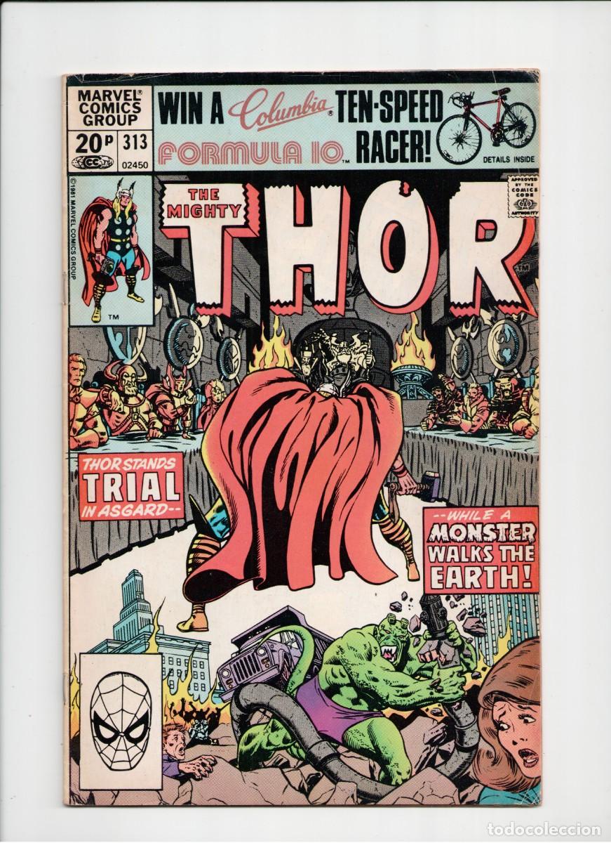C&oacute;mics: THOR #313 MARVEL COMICS USA 1981 PENCE PRICE - Foto 1