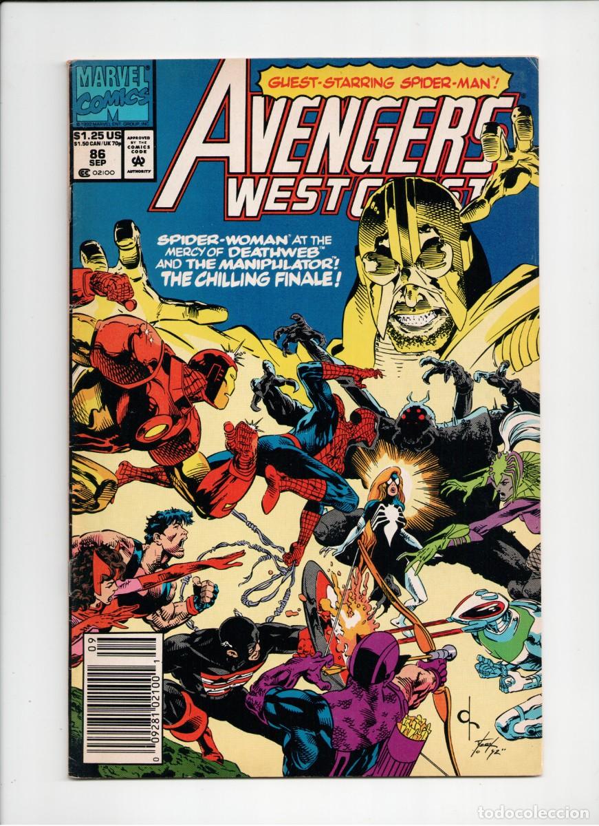 C&oacute;mics: AVENGERS WEST COAST #86 MARVELCOMICS USA 1992 + Bagget - Foto 1