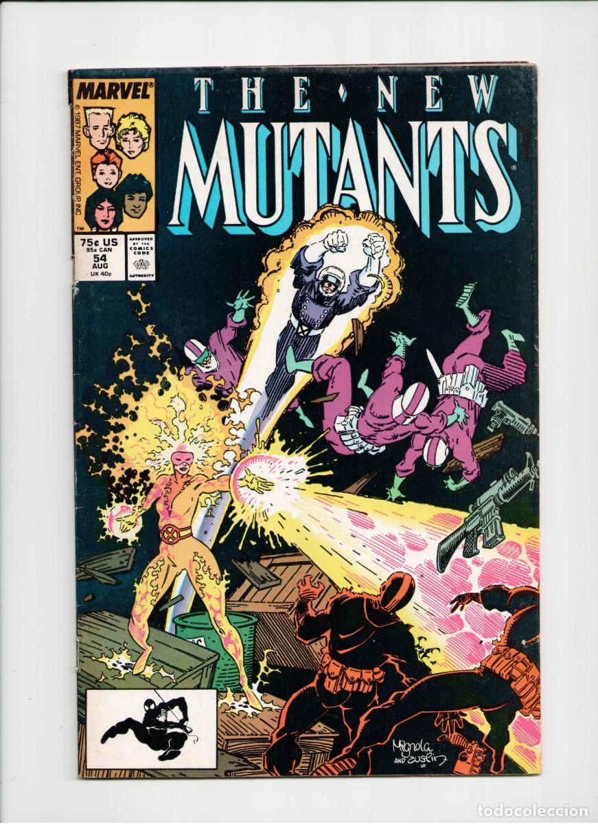 C&oacute;mics: THE NEW MUTANTS #54 MARVEL COMICS 1987 + Bagget - Foto 1