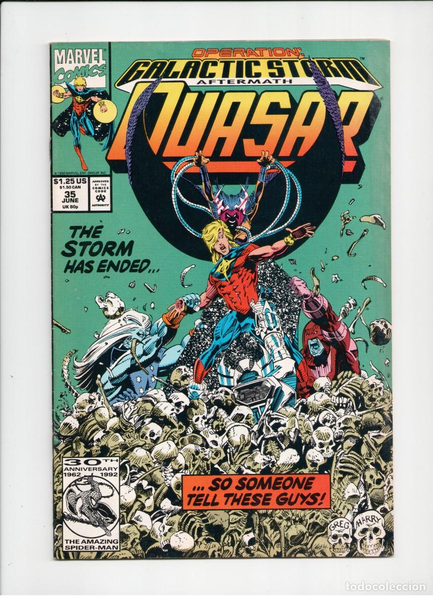 C&oacute;mics: QUASAR #35 MARVEL COMICS USA 1992 + Bagget & boarded - Foto 1