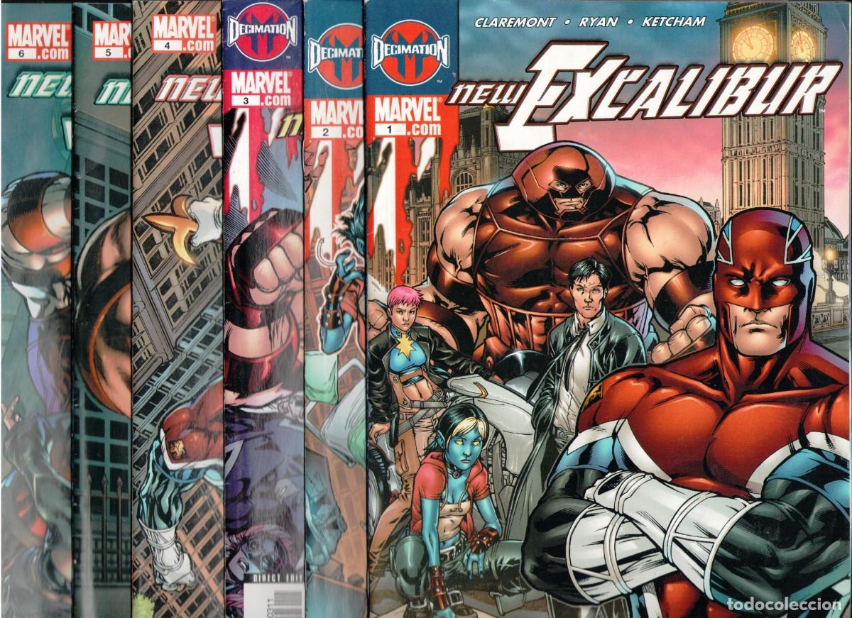 C&oacute;mics: NEW EXCALIBUR #1 a #6 MARVEL COMICS USA 2006 - Foto 1