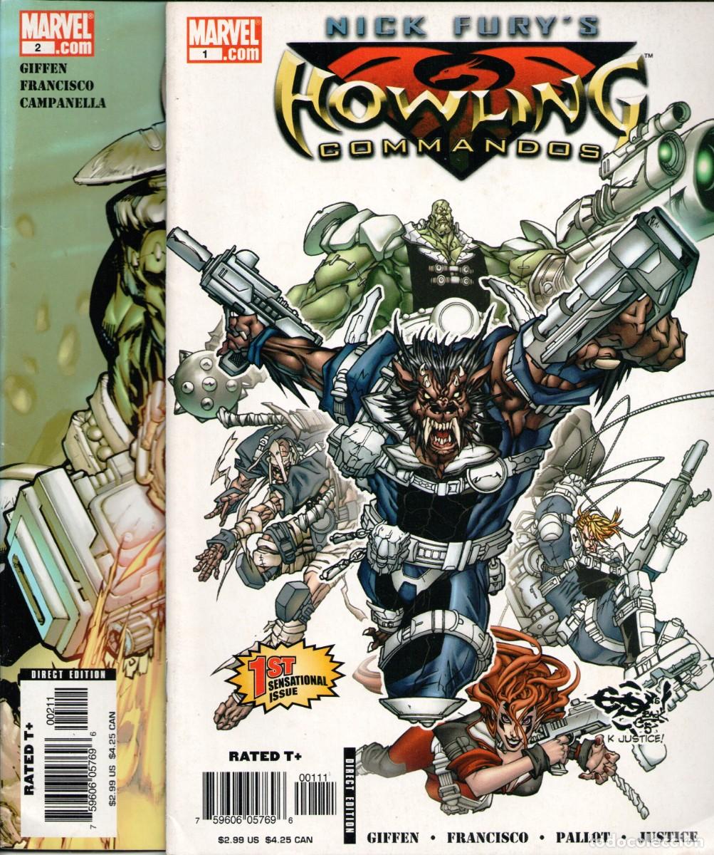 C&oacute;mics: NICK FURY&acute;S HOWLING COMMANDOS #1 y #2 MARVEL COMICS USA 2005 - Foto 1