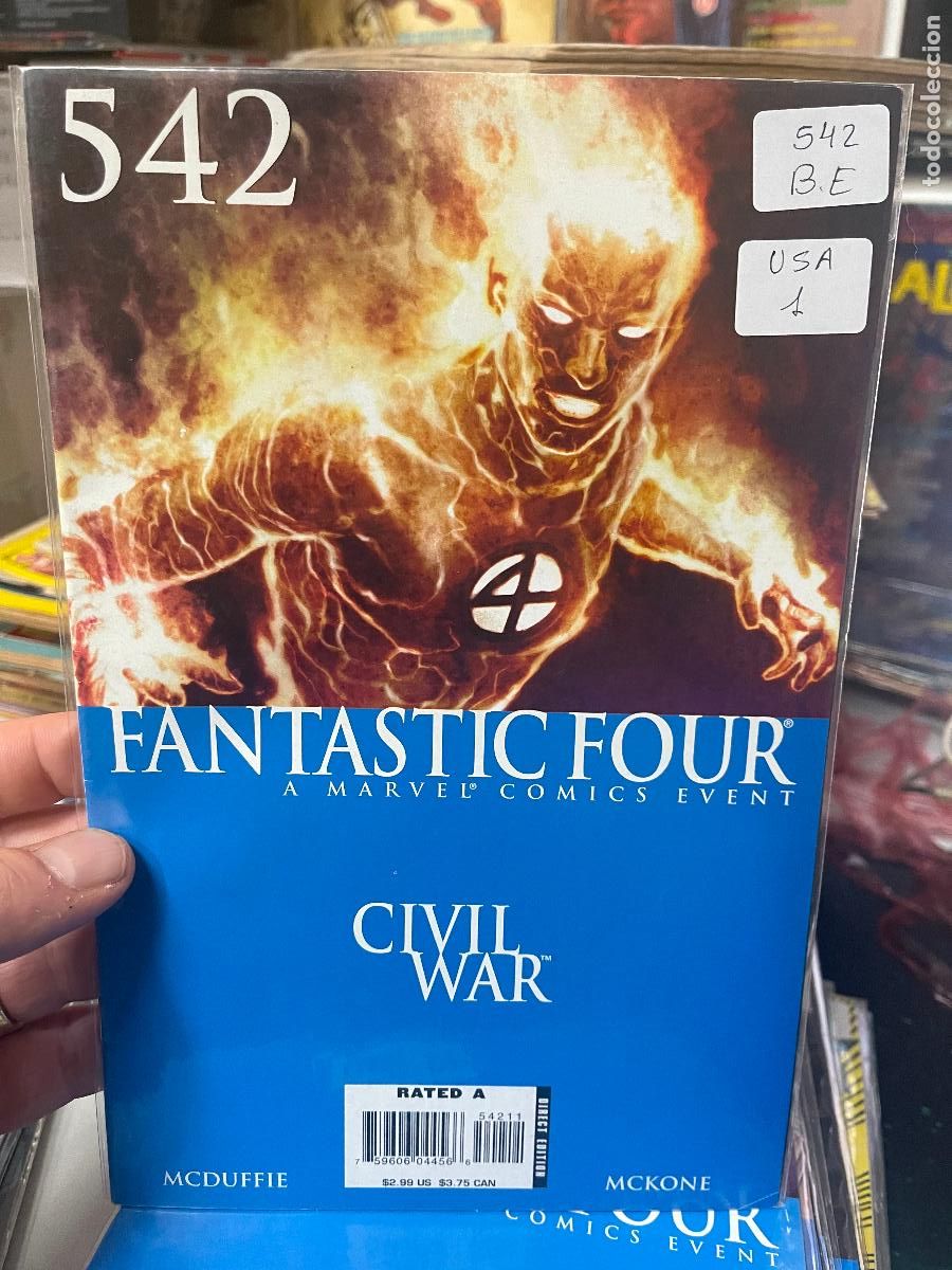 C&oacute;mics: FANTASTIC FOUR MARVEL COMICS NUMERO 542 NORMAL ESTADO - Foto 1