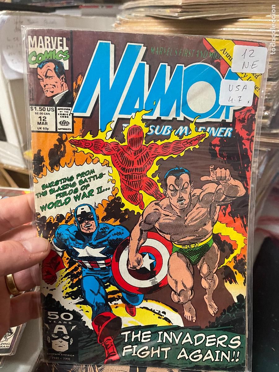 C&oacute;mics: NAMOR THE SUB-MARINER MARVEL COMICS NUMERO 12 NORMAL ESTADO - Foto 1