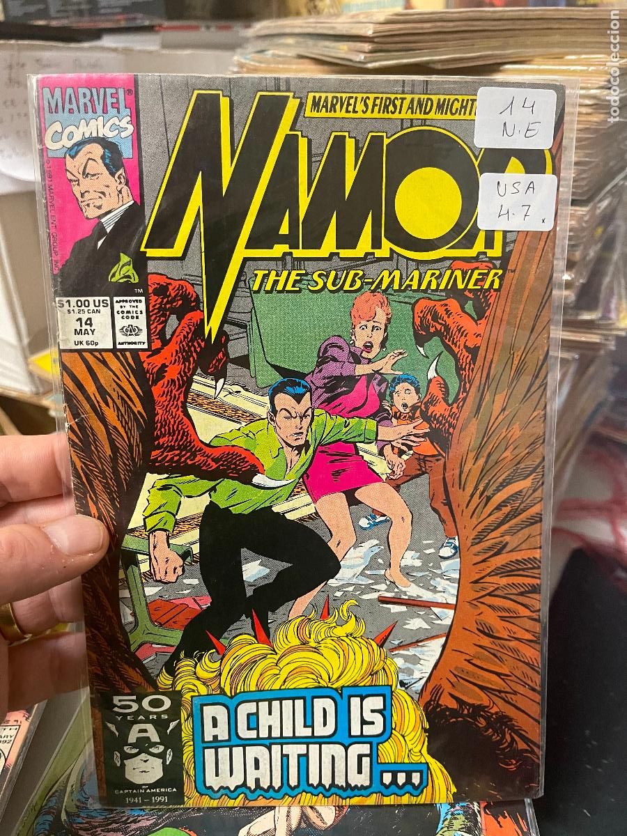 C&oacute;mics: NAMOR THE SUB-MARINER MARVEL COMICS NUMERO 14 NORMAL ESTADO - Foto 1