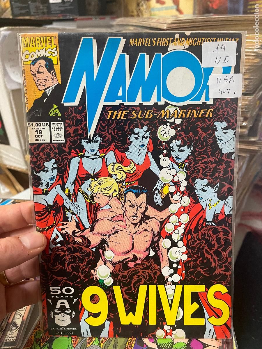C&oacute;mics: NAMOR THE SUB-MARINER MARVEL COMICS NUMERO 19 NORMAL ESTADO - Foto 1