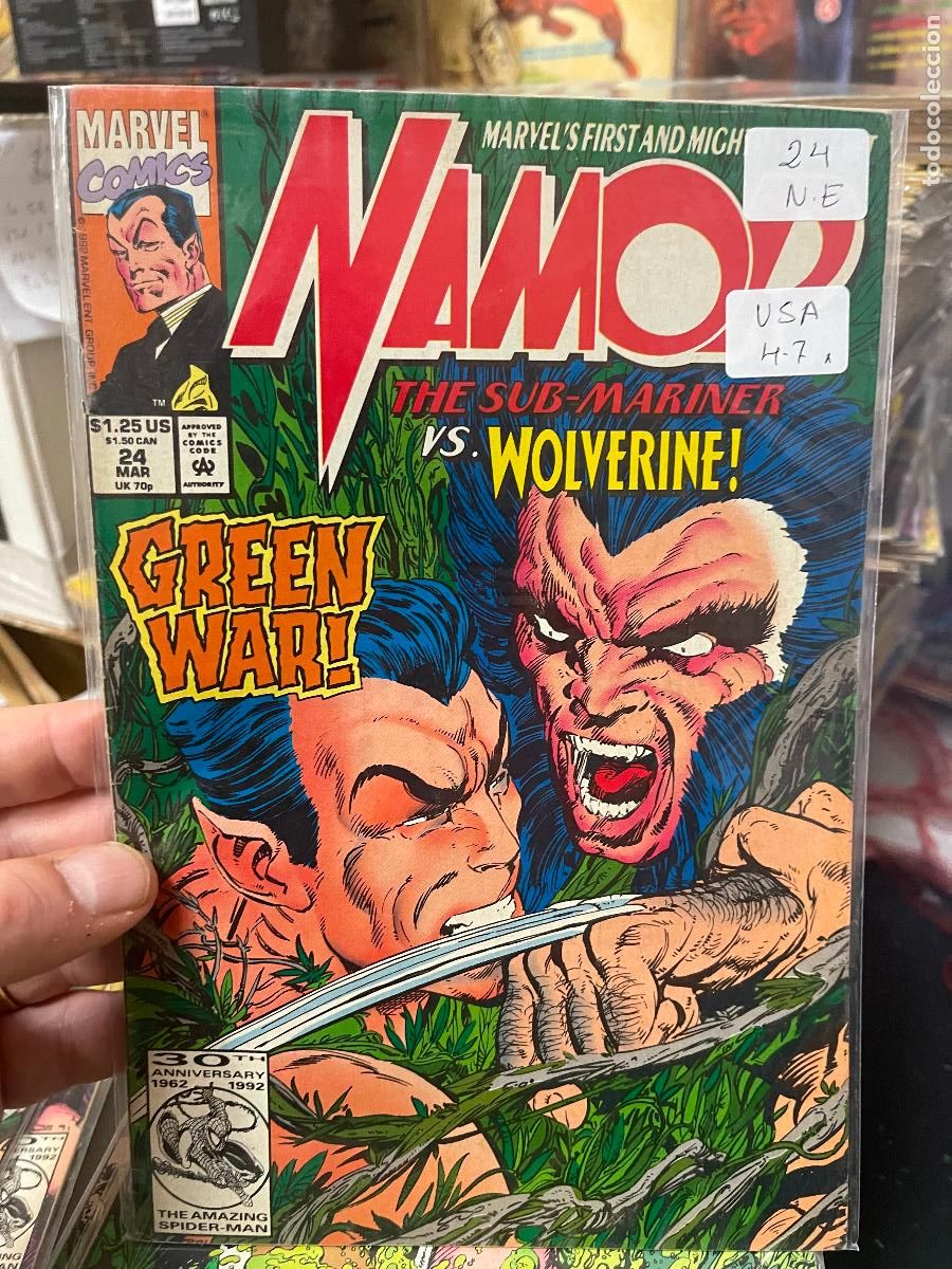C&oacute;mics: NAMOR THE SUB-MARINER MARVEL COMICS NUMERO 24 NORMAL ESTADO - Foto 1