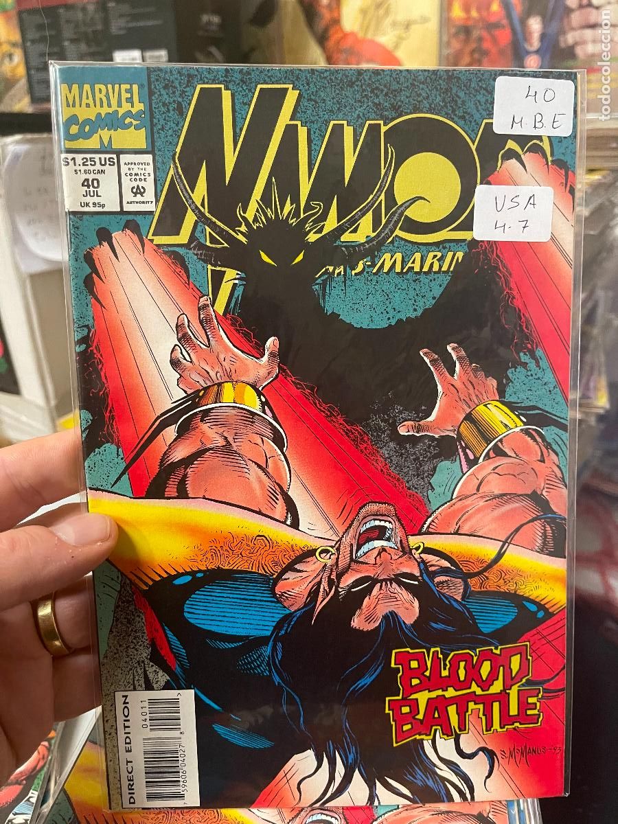 C&oacute;mics: NAMOR THE SUB-MARINER MARVEL COMICS NUMERO 40 NORMAL ESTADO - Foto 1