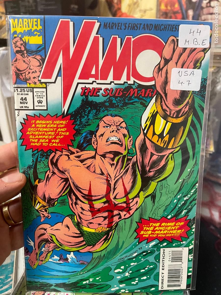 C&oacute;mics: NAMOR THE SUB-MARINER MARVEL COMICS NUMERO 44 NORMAL ESTADO - Foto 1