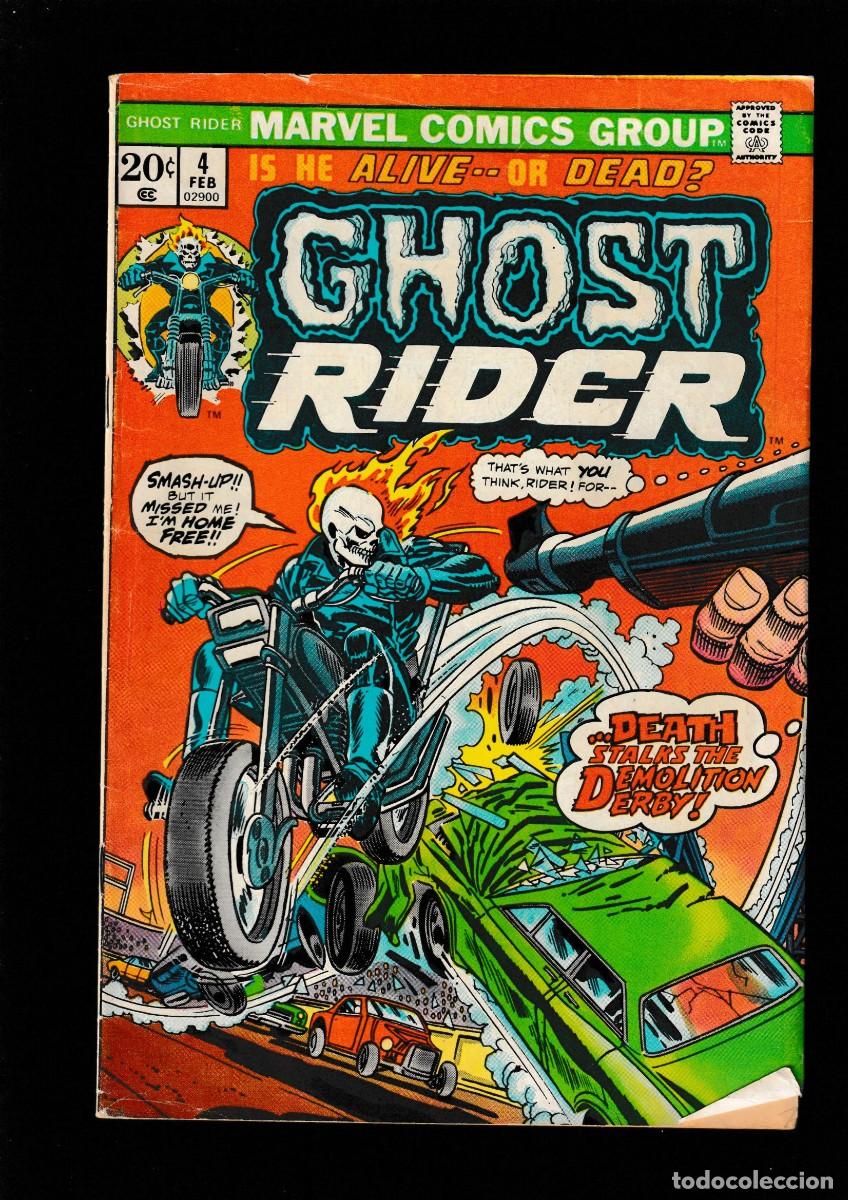 C&oacute;mics: GHOST RIDER 4 - MARVEL 1974 VG/FN - Foto 1