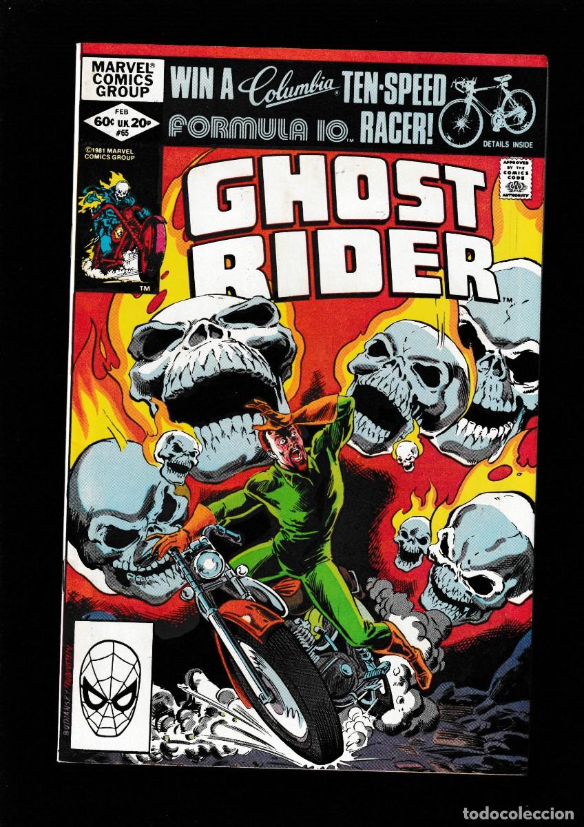 C&oacute;mics: GHOST RIDER 65 - MARVEL 1982 VFN/NM - Foto 1