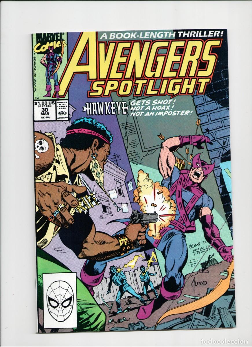 C&oacute;mics: AVENGERS SPOTLIGHT #30 MARVEL COMICS USA 1990 + B&B - Foto 1