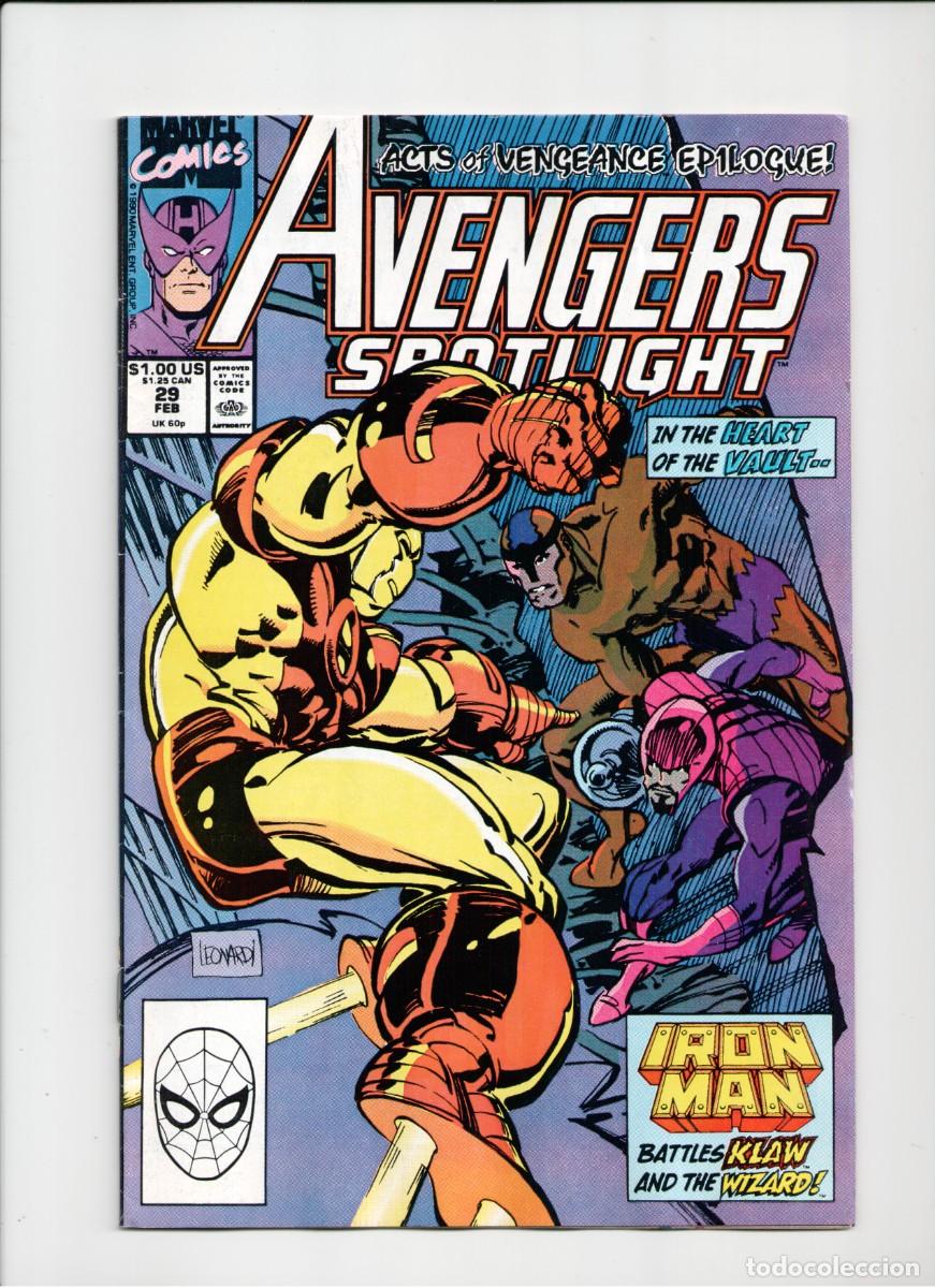 C&oacute;mics: AVENGERS SPOTLIGHT #29 MARVEL COMICS USA 1990 - Foto 1